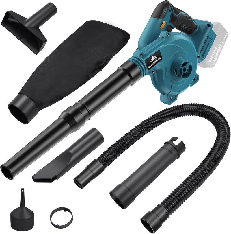 SUMYOUNG Cordless Leaf Blower for Makita 18V Battery,Electric Jobsite Air Blower with Brushless Motor,6 Variable Speed Up to 180MPH,2-in-1 Handle Electric Blower and Vacuum Cleaner(Battery Not Included) - Image 1
